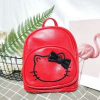 Ready to Ship Cartoon Design Fashion PU Leather Nice Quality Durable Small Children Little Girl Backpack for Kids