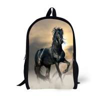 2020 On Sale  Fashion 3D Horse Print New School Bags Backpacks Popular Gift for Back To School